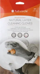 Full Circle Splash Patrol Size S/M Natural Latex Cleaning Gloves - 1 ea