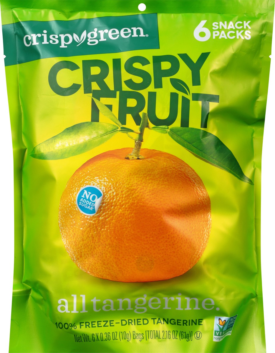 slide 1 of 12, Crispy Green Freeze-Dried Crispy Tangerine, 6 ct; 0.36 oz