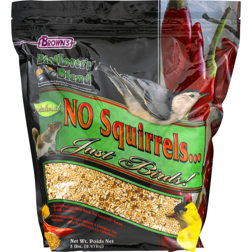 slide 4 of 8, Brown's No Squirrels Just Birds Blend, 5 lb