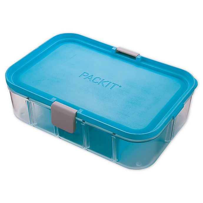 slide 1 of 1, PACKIT Flex Bento Box - Tropical Blue, 1 ct