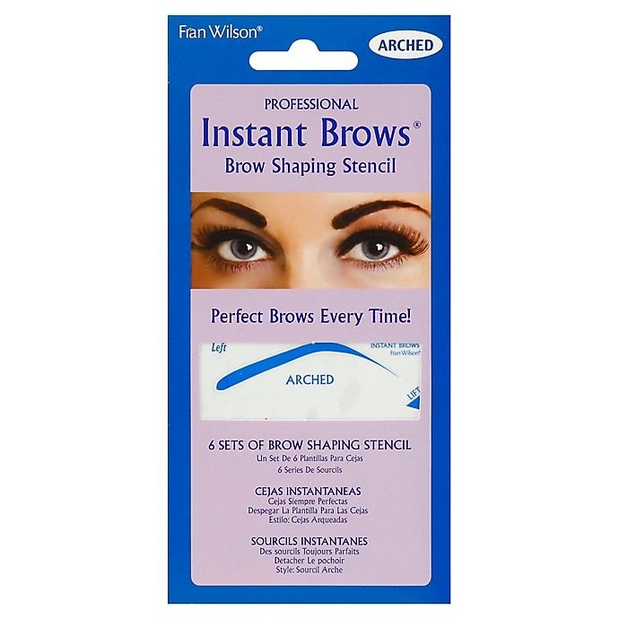 slide 1 of 1, Fran Wilson Instant Eyebrow Arch Shaping Stencil, 1 ct