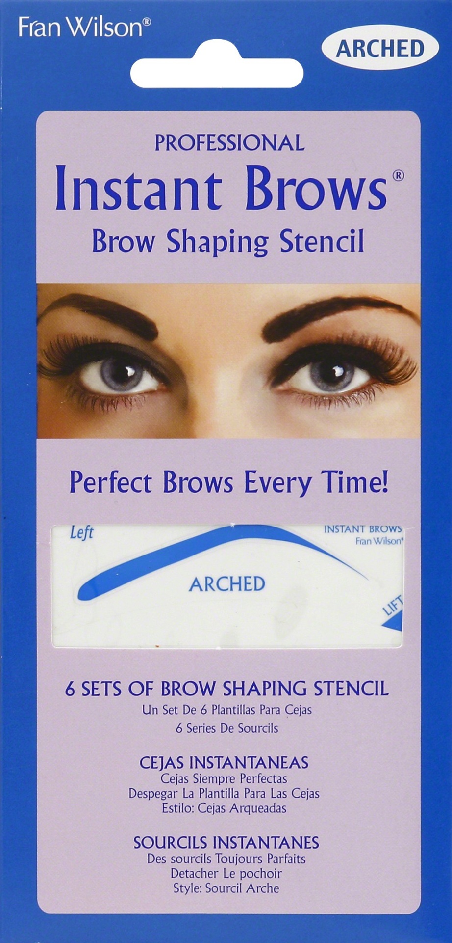 slide 1 of 1, Fran Wilson Instant Eyebrow Arch Shaping Stencil, 1 ct