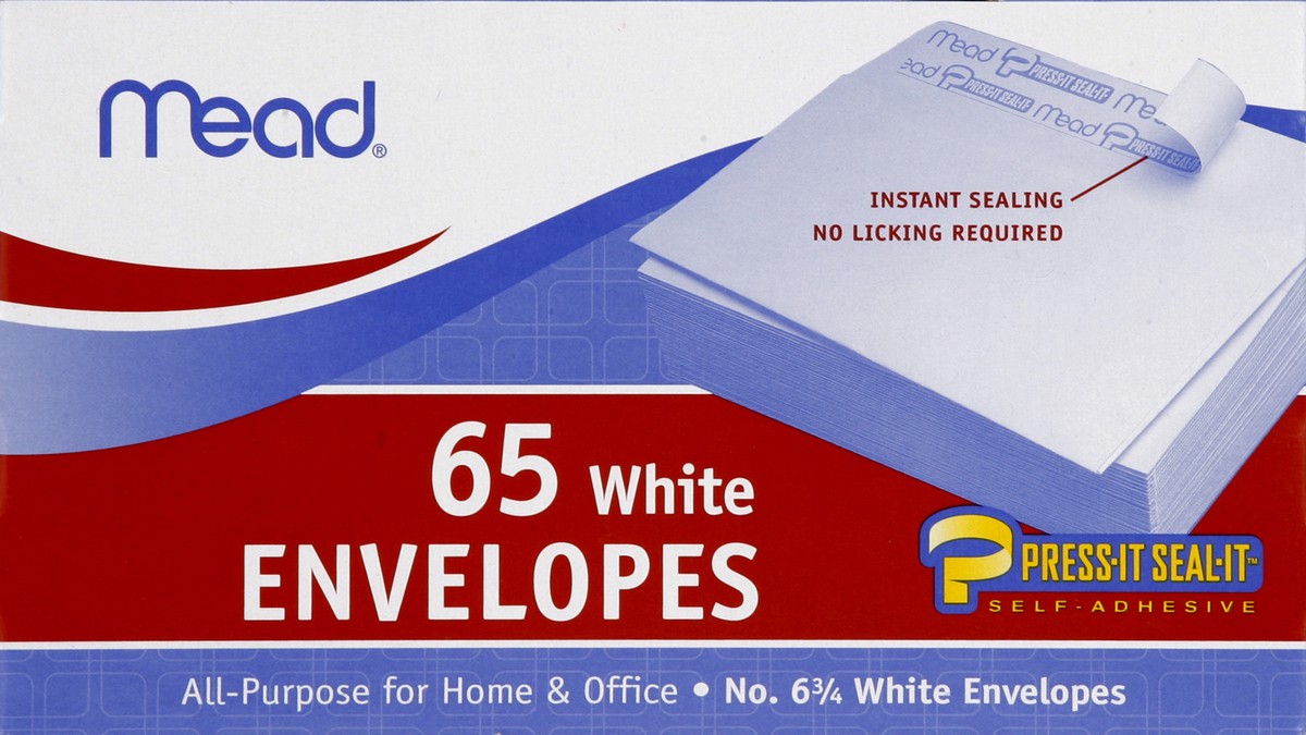 slide 3 of 4, Mead Envelopes 65 ea, 65 ct