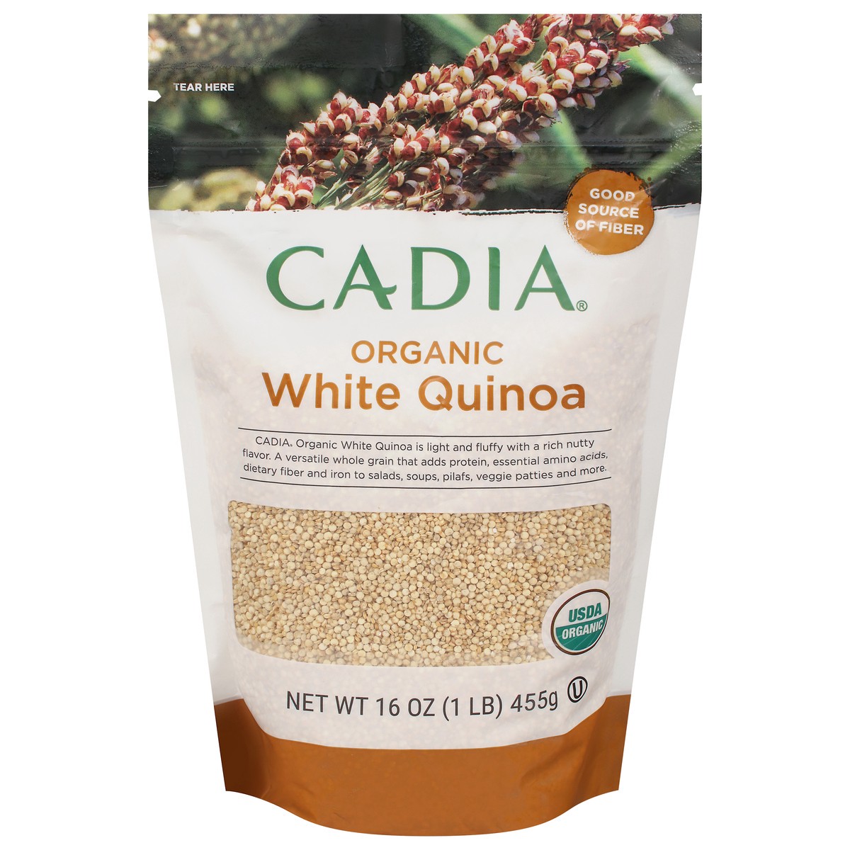 slide 12 of 13, Cadia Organic White Quinoa 16 oz, 16 oz
