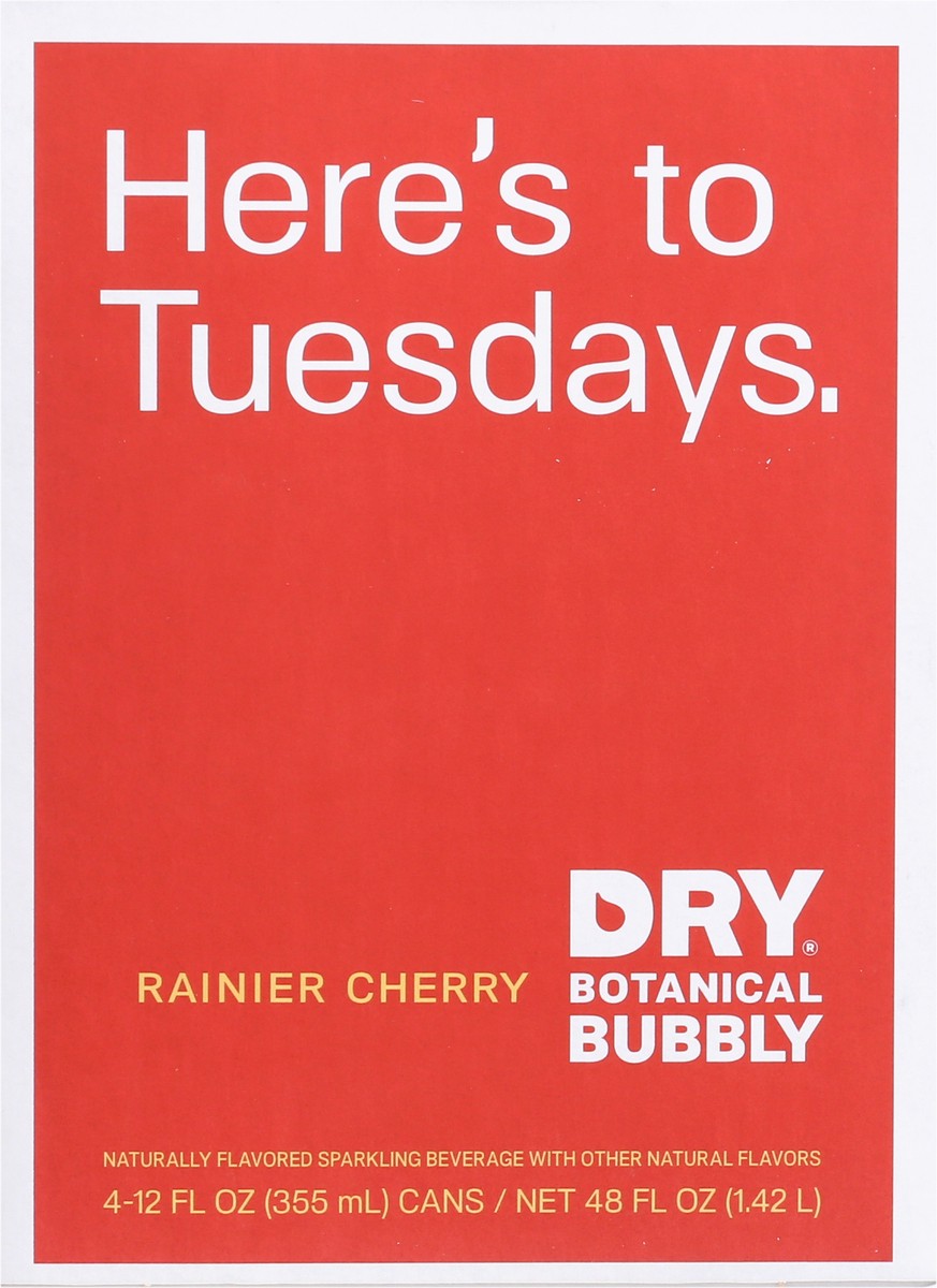 slide 5 of 9, Dry Rainier Cherry Botanical Bubbly, 4 ct; 12 fl oz