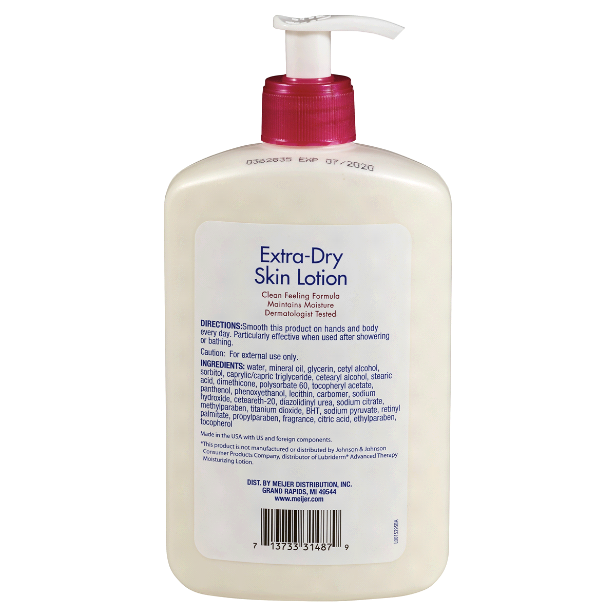 slide 5 of 5, Meijer Extra Dry Skin Lotion, 20 oz