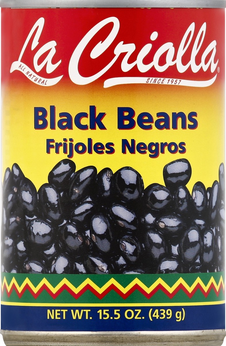 slide 2 of 2, La Criolla Black Beans 15.5 oz, 15.5 oz