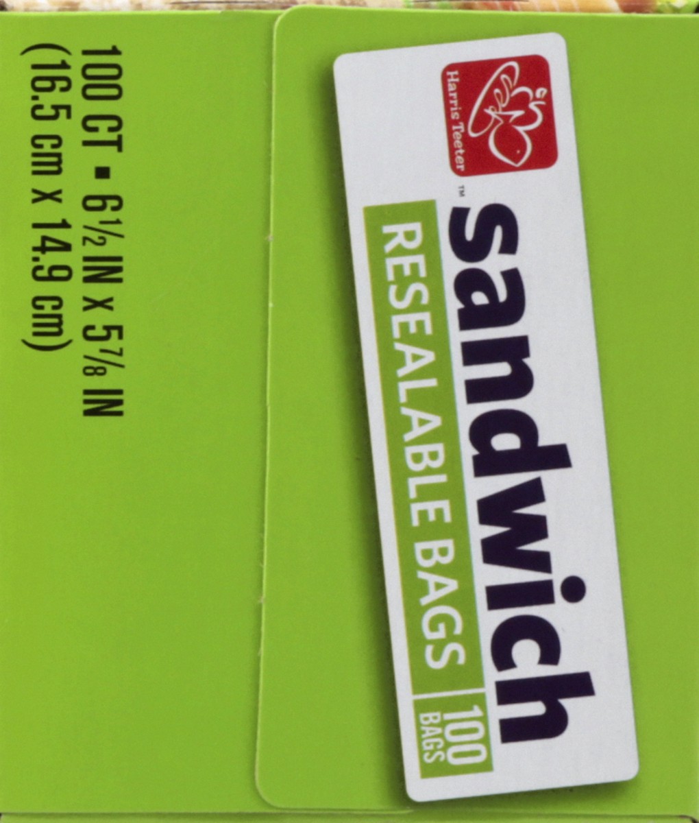 slide 2 of 11, Harris Teeter Sandwich Bags Recloseable, 100 ct