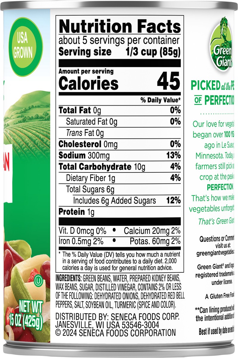 slide 9 of 10, Gg 3 Bean Veg Salad, 15 oz