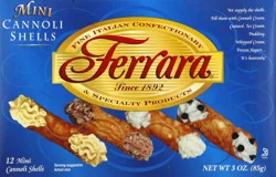 Ferrara Cannoli Shells 12 ea