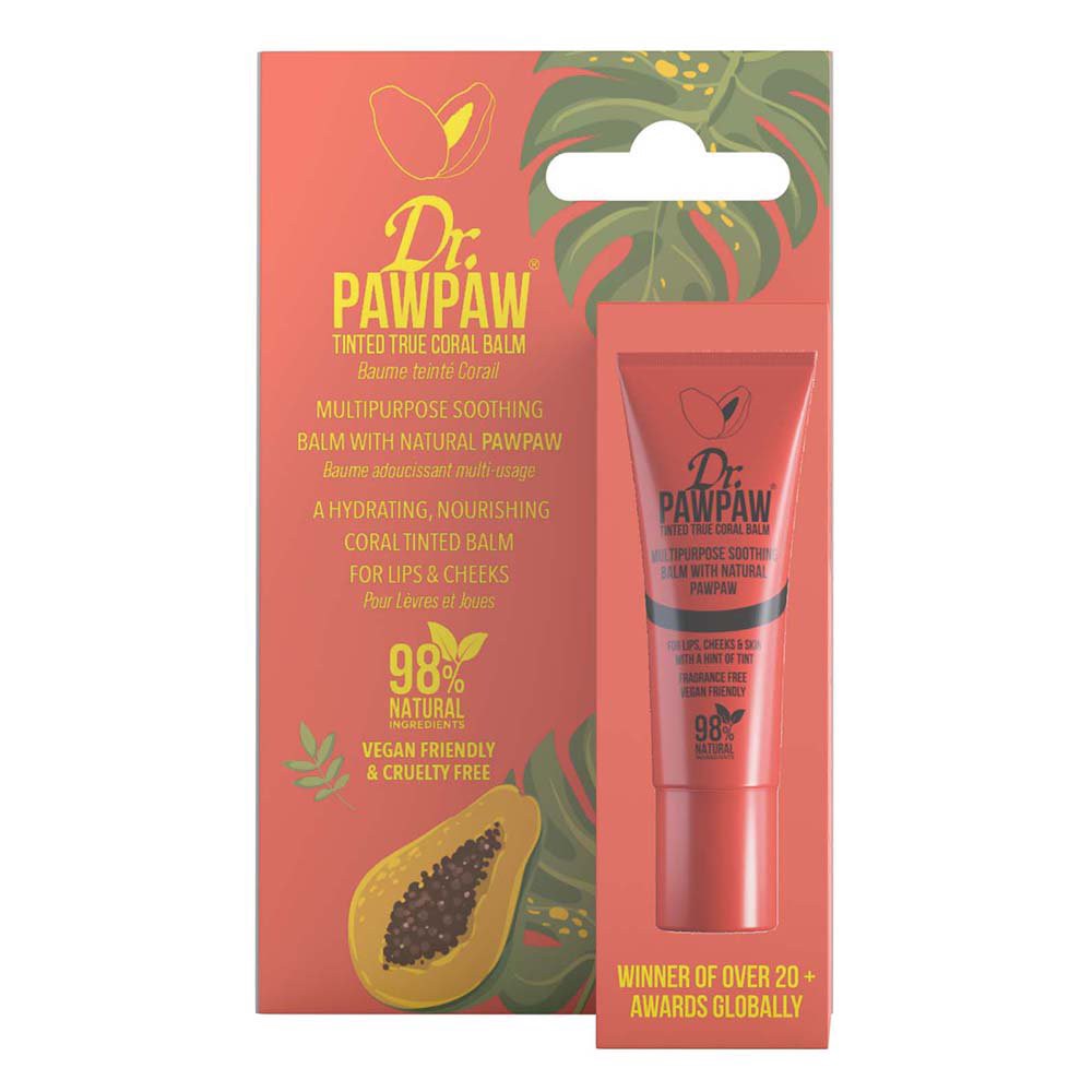 slide 1 of 1, Dr. PawPaw Tinted True Coral Balm, 0.33 oz