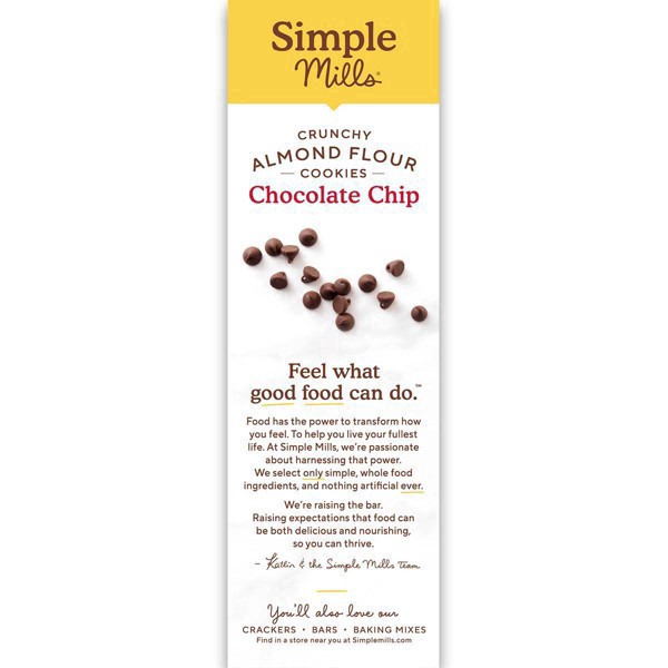 slide 21 of 28, Simple Mills Chocolate Chip Crunchy Almond Flour Cookies, 5.5 oz