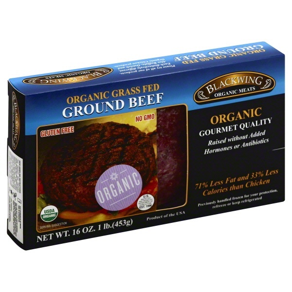 slide 1 of 1, Blackwing Organic Ground Beef, 1 lb
