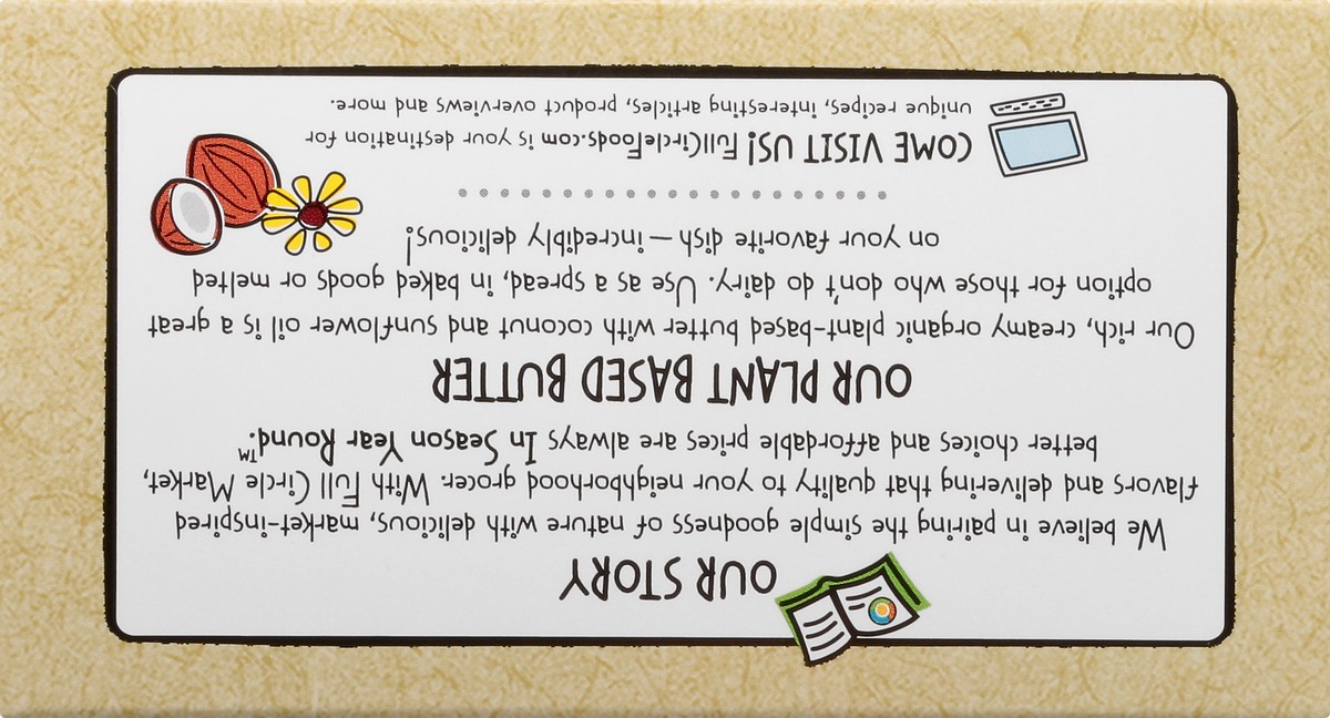 slide 4 of 13, Full Circle Market Organic Plant-Based Butter Sticks With Coconut Oil 4 ea, 16 oz