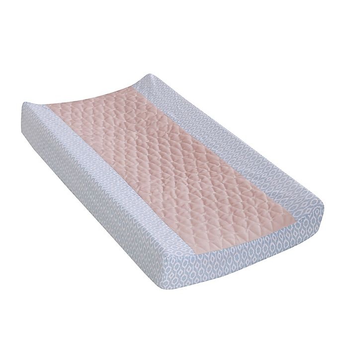 slide 1 of 3, Levtex Baby Everly Changing Pad Cover - Pink/Teal, 1 ct