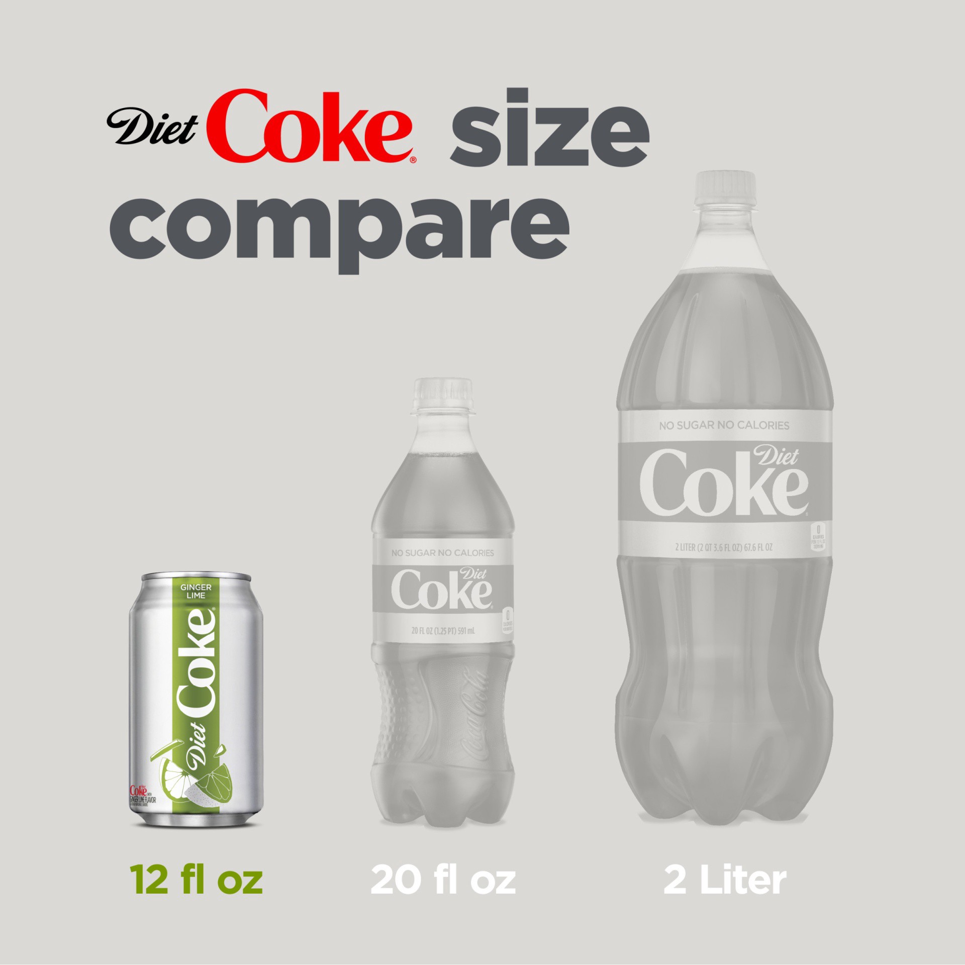 slide 5 of 9, Diet Coke with Lime Soft Drink, 12 fl oz, 12 Pack, 144 fl oz