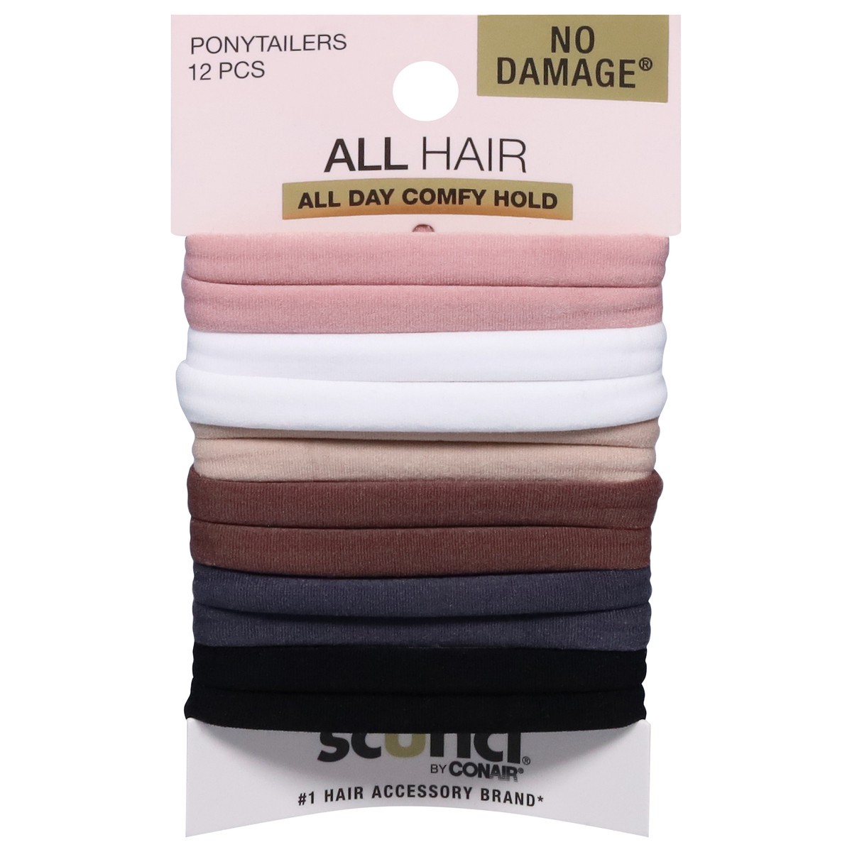 slide 1 of 9, scünci No Damage Ponytailers 12 Each, 12 ct