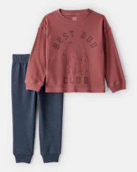 Carter's Toddler Boy Best Bud Long-Sleeve Tee & Pant Set - Multi, 4T