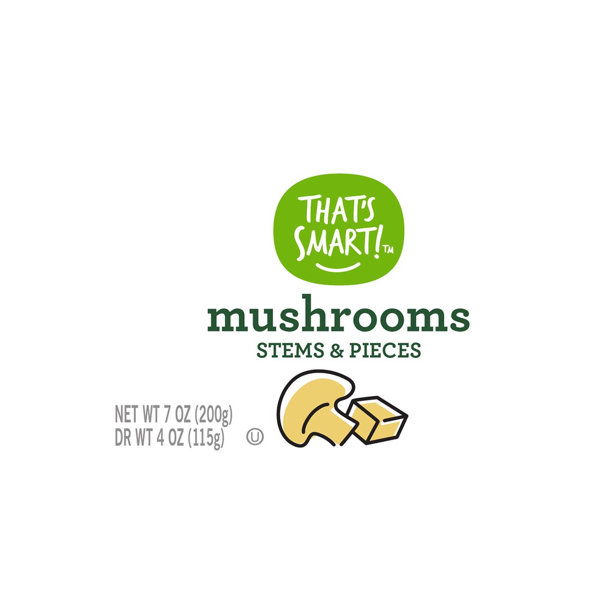 slide 10 of 15, That's Smart! Stems & Pieces Mushrooms 7 oz, 7 oz