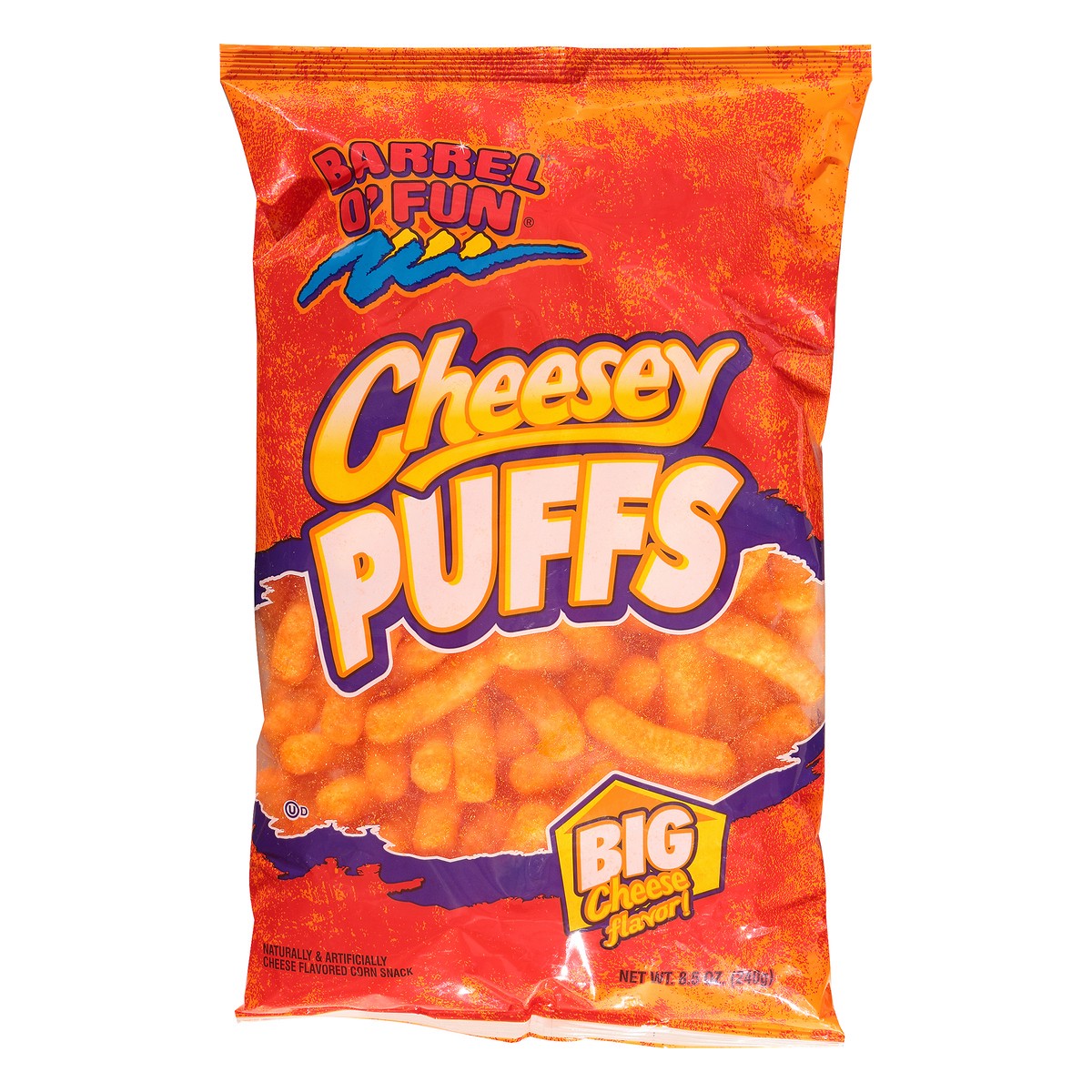 slide 6 of 9, Barrel O' Fun Cheesey Puffs Bag, 1 ct