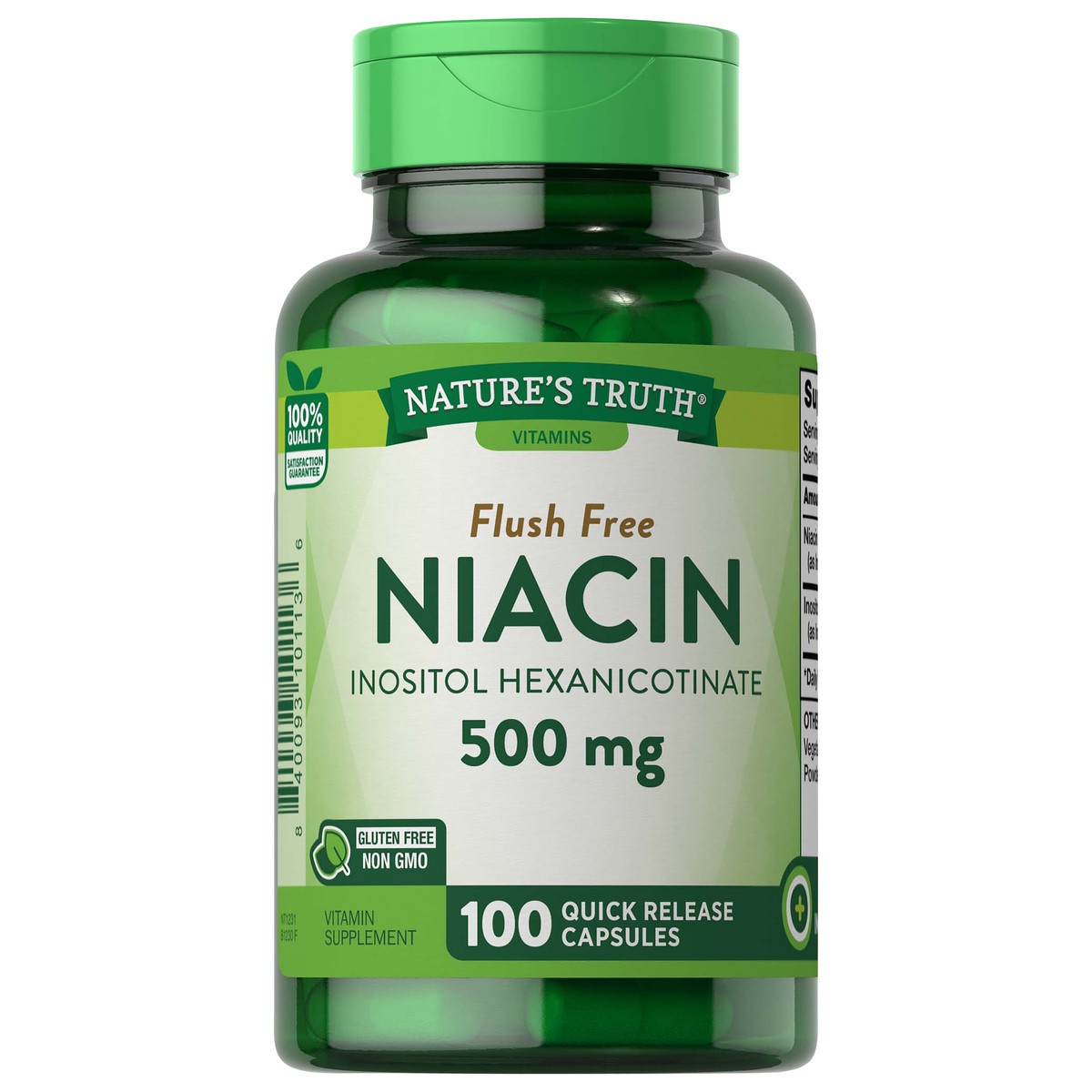 slide 1 of 4, Nature's Truth Flush Free Niacin, 500 mg