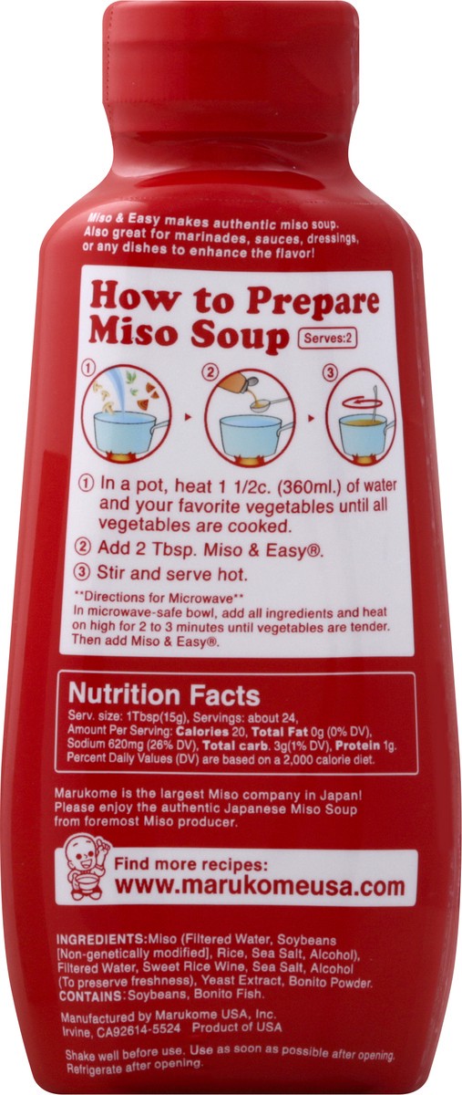 slide 8 of 8, Marukome Miso Broth Concentrate, Original, 13.8 oz