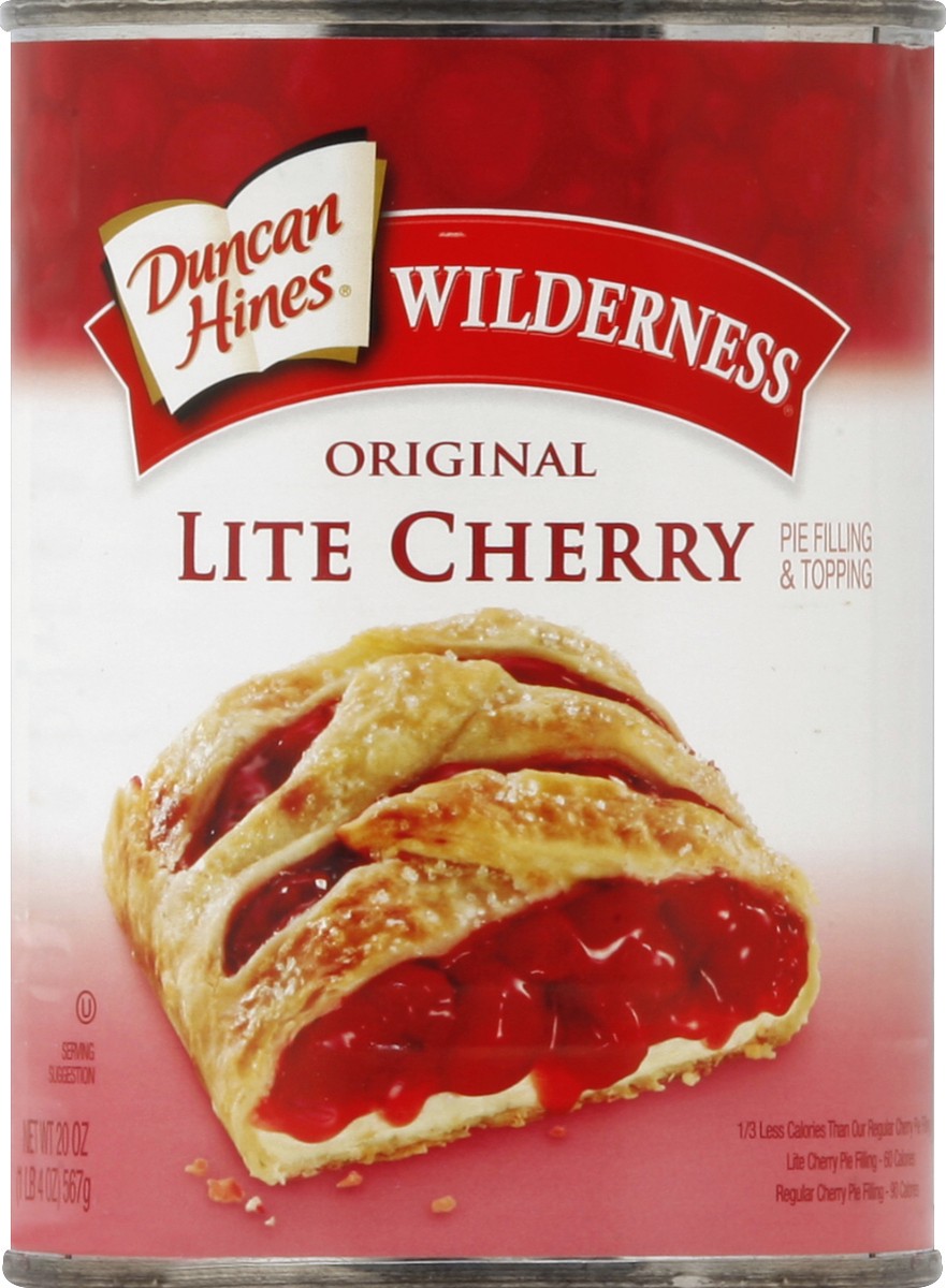 slide 2 of 2, Duncan Hines Wilderness Original Lite Cherry Pie Filling & Topping, 20 oz