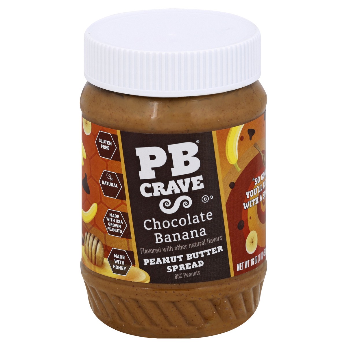 slide 3 of 3, PB Crave Peanut Butter Spread 16 oz, 16 oz