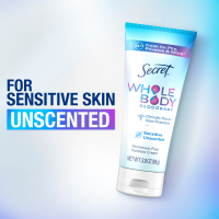 slide 6 of 29, Secret Aluminum Free Invisible Cream Whole Body Sensitive Unscented Deodorant 3.0 oz, 3 oz
