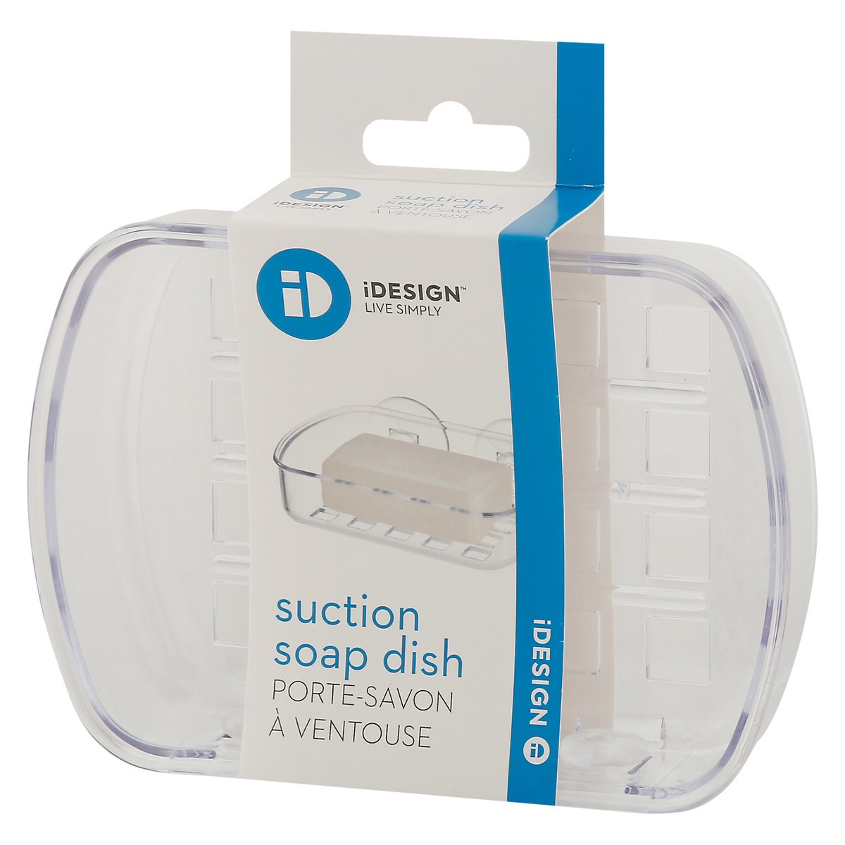 slide 4 of 9, iDesign Interdesign Suction Soap Dish - Clear, 1 ct