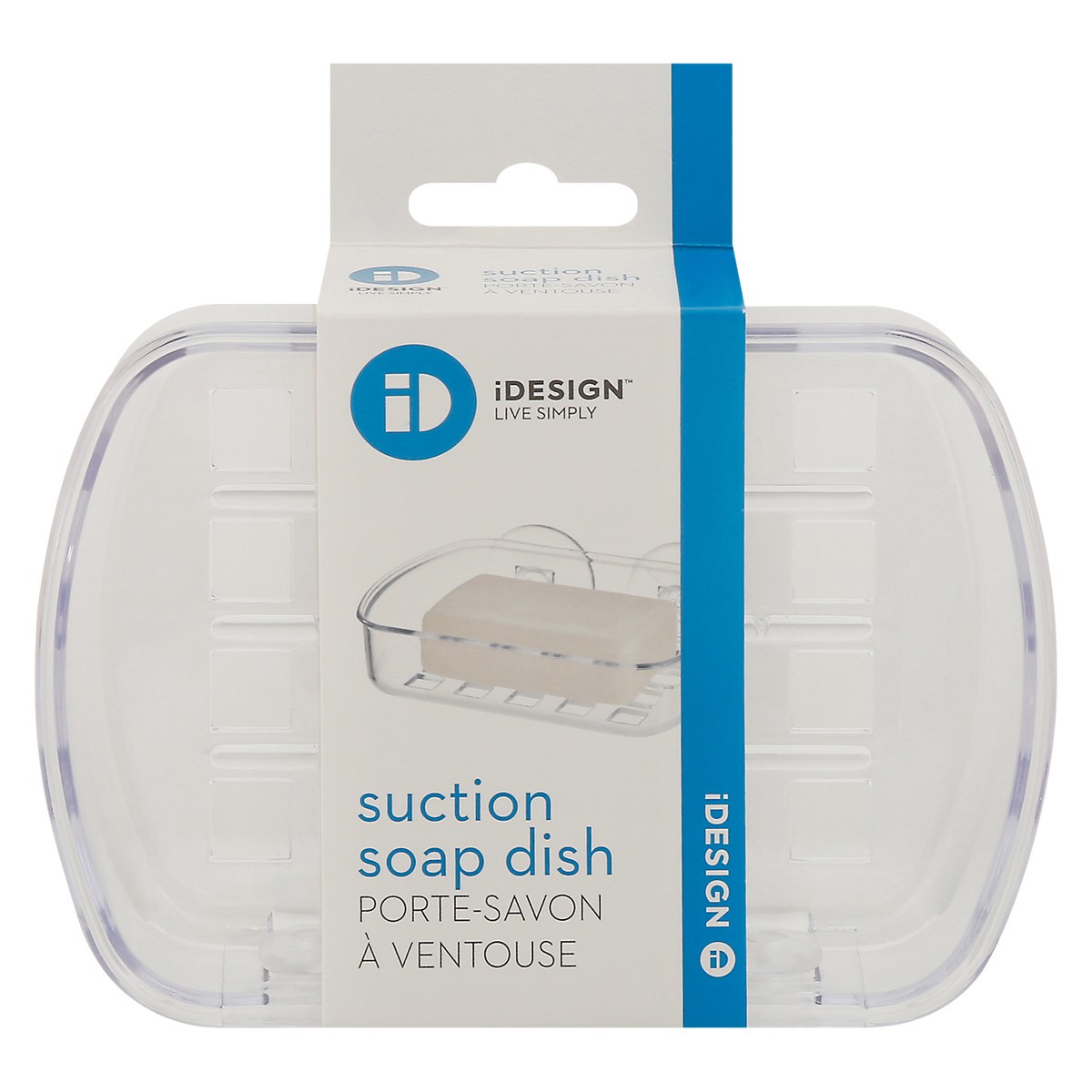 slide 9 of 9, iDesign Interdesign Suction Soap Dish - Clear, 1 ct