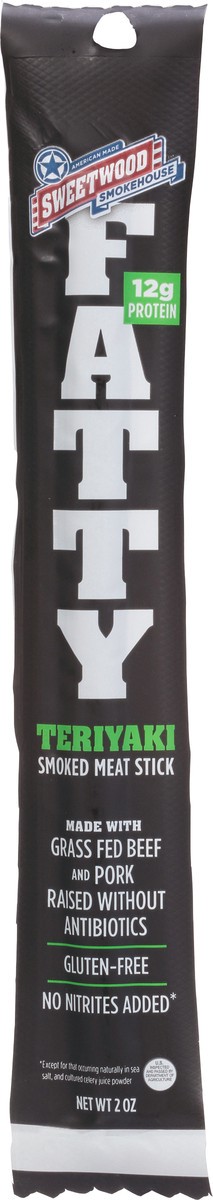 slide 4 of 9, Sweetwood Smokehouse Sweetwood Cattle Teriyaki Meat Stick, 2 oz