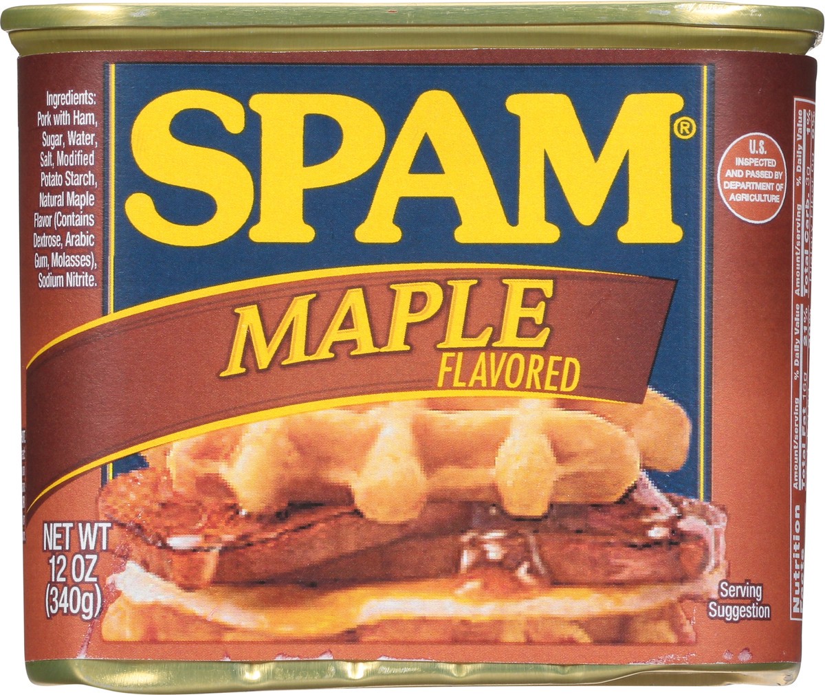 slide 8 of 14, SPAM Maple Flavored Luncheon Meat 12 oz, 12 oz