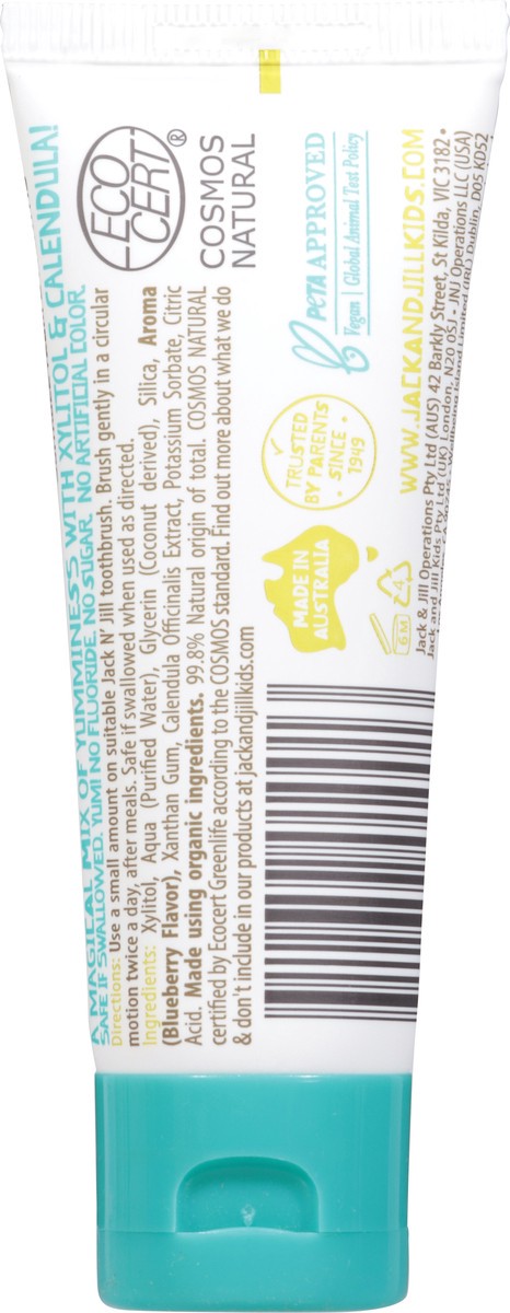 slide 7 of 14, Jack N' Jill Fluoride Free Blueberry Toothpaste 1.76 oz, 1.76 oz