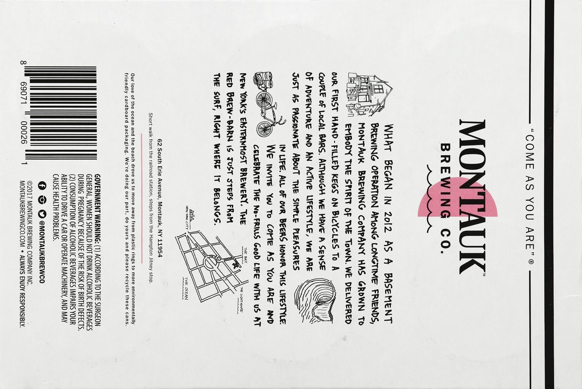 slide 4 of 8, Montauk Beer 6 ea, 6 ct