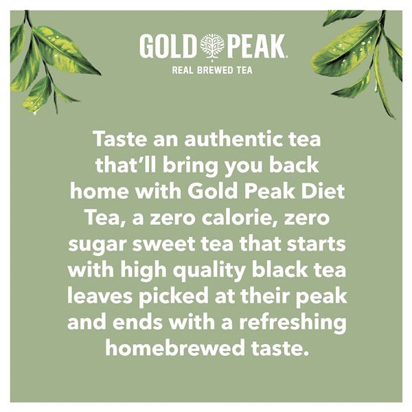 slide 19 of 21, Gold Peak Zero Sugar Diet Iced Sweet Tea Drink, 18.5 fl oz, 18.50 fl oz