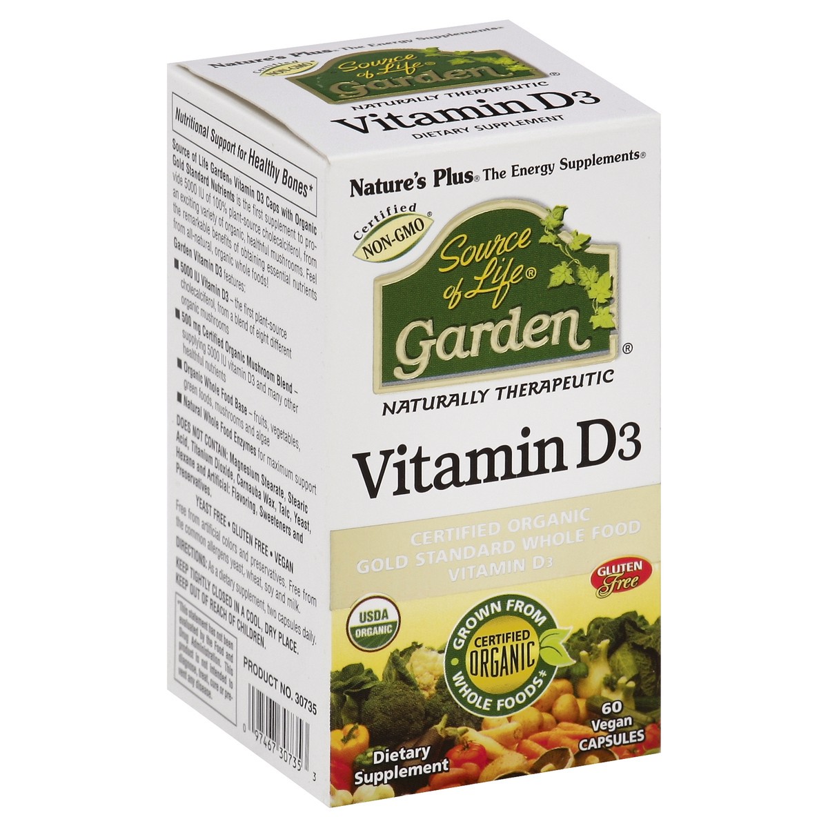 slide 4 of 6, Nature's Plus Sol Garden Vitamin D3 5000Iu, 60 ct