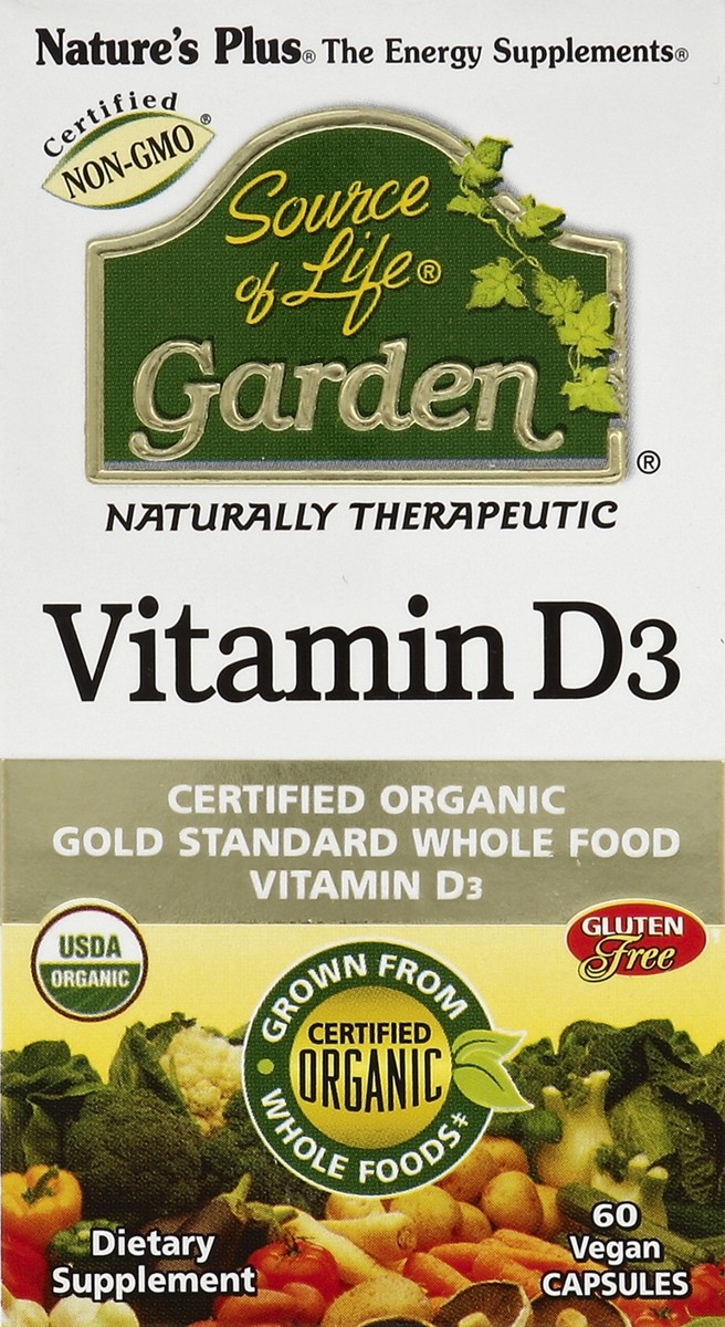 slide 2 of 6, Nature's Plus Sol Garden Vitamin D3 5000Iu, 60 ct