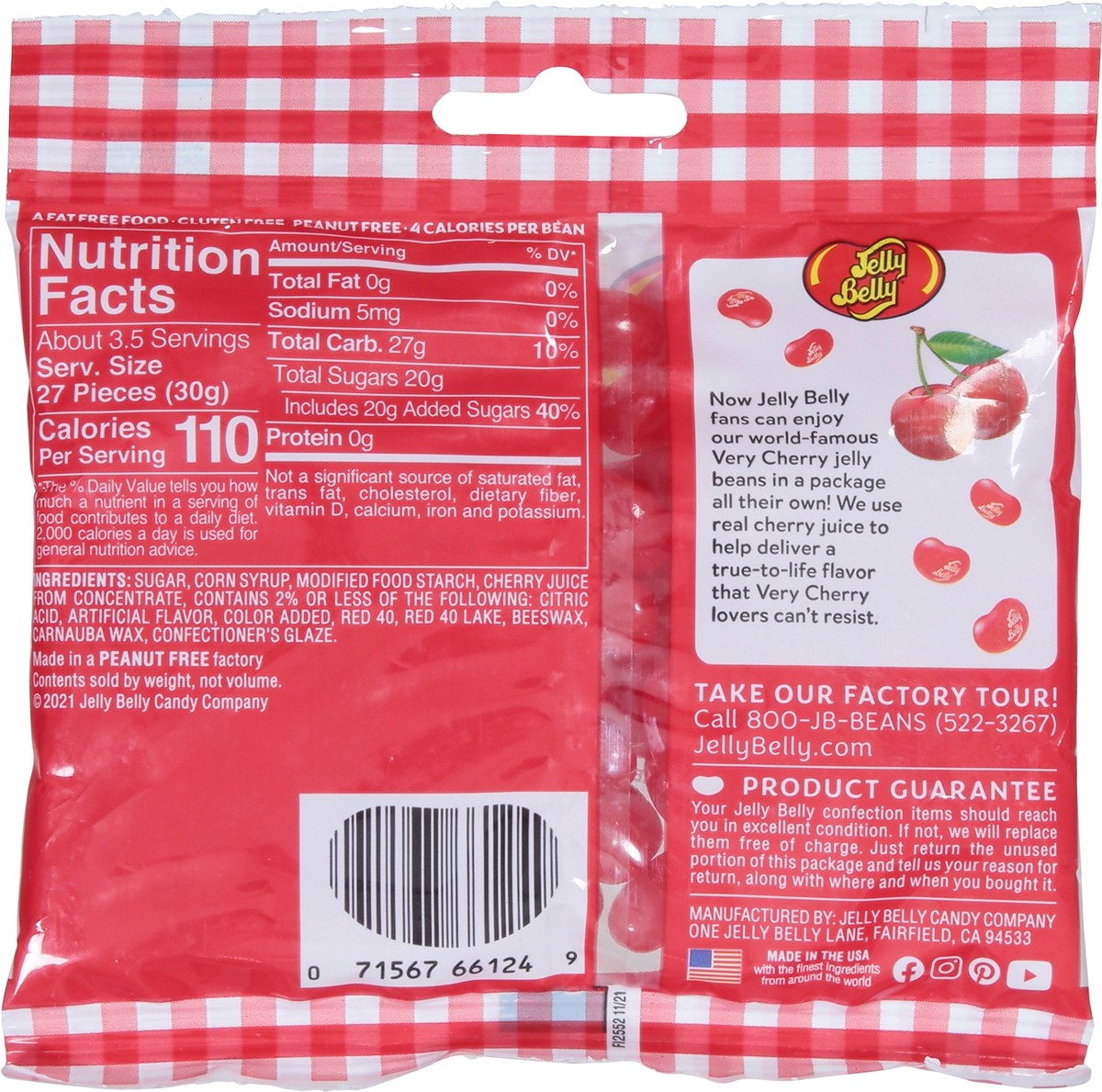 slide 2 of 13, Jelly Belly Very Cherry, 3.5 oz Grab & Go Bag, 3.5 oz