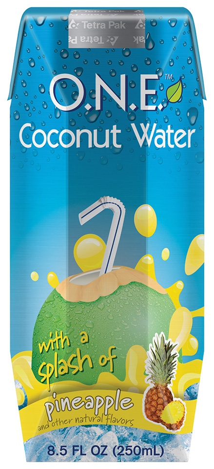 slide 1 of 4, O.N.E. Coconut Water, Pineapple - 8.5 oz, 8.5 oz