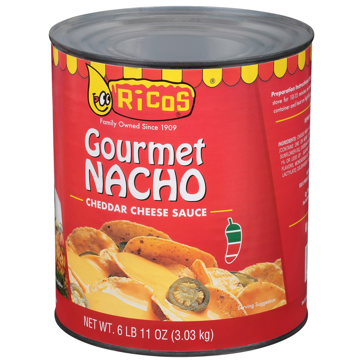 slide 4 of 14, Rico's Gourmet Nacho Cheddar Cheese Sauce 107 oz, 107 oz