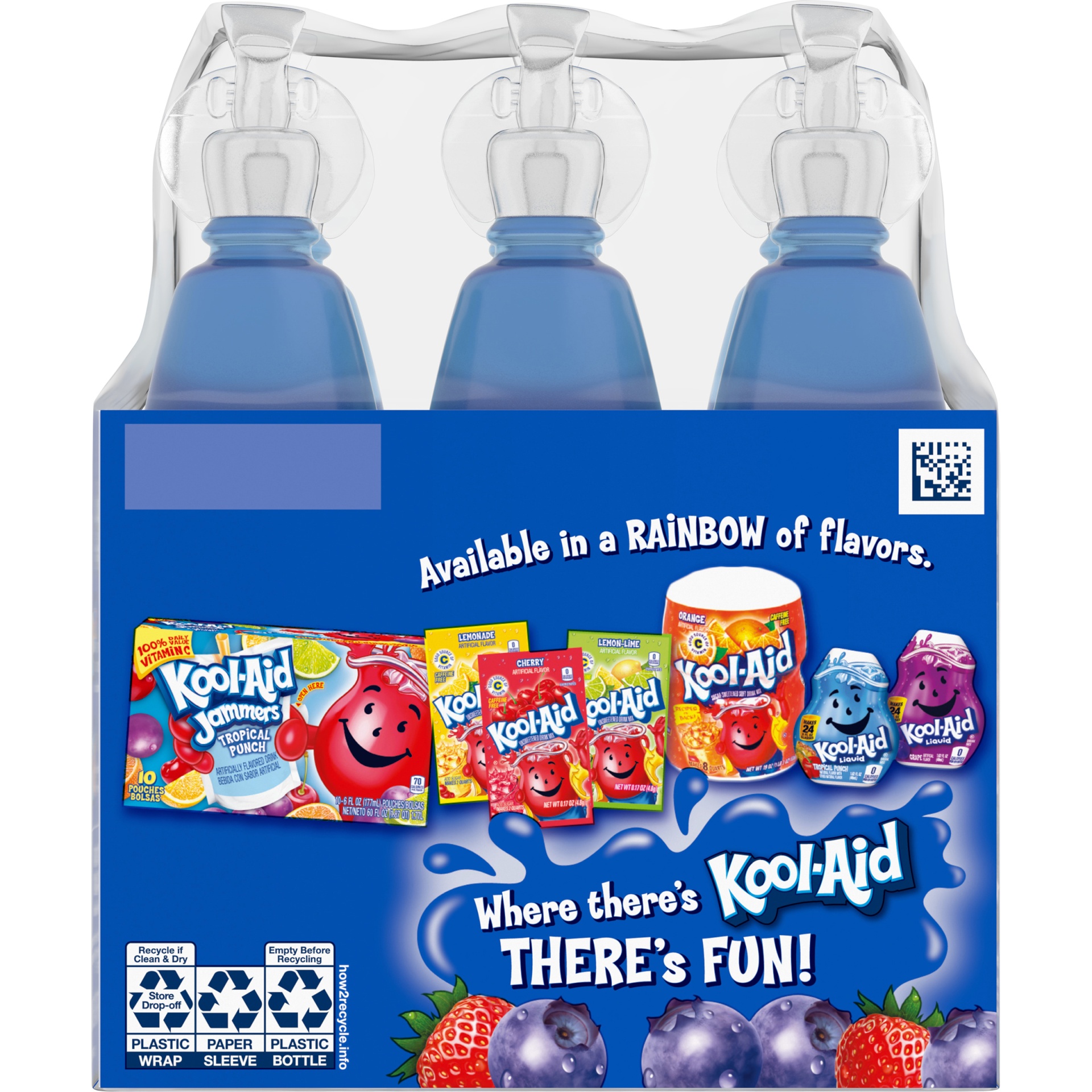 slide 9 of 11, Kool-Aid Bursts Berry Blue Artificially Flavored Soft Drink Pack, 6 ct; 6.75 fl oz