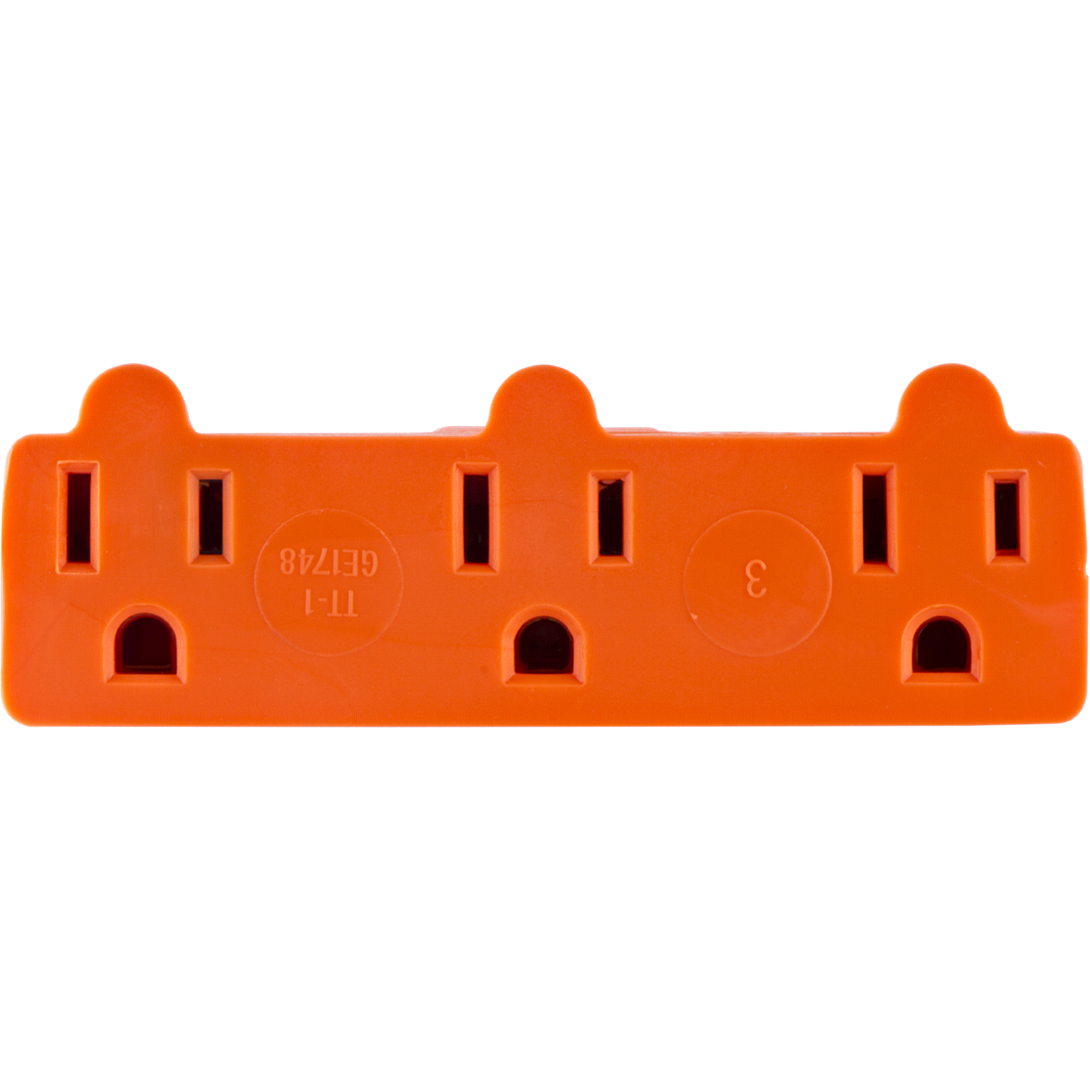 slide 4 of 4, GE LIGHTING - PL Wall Socket 3-Outlet Tap Adapter Heavyduty Grounded#54541, 1 ct