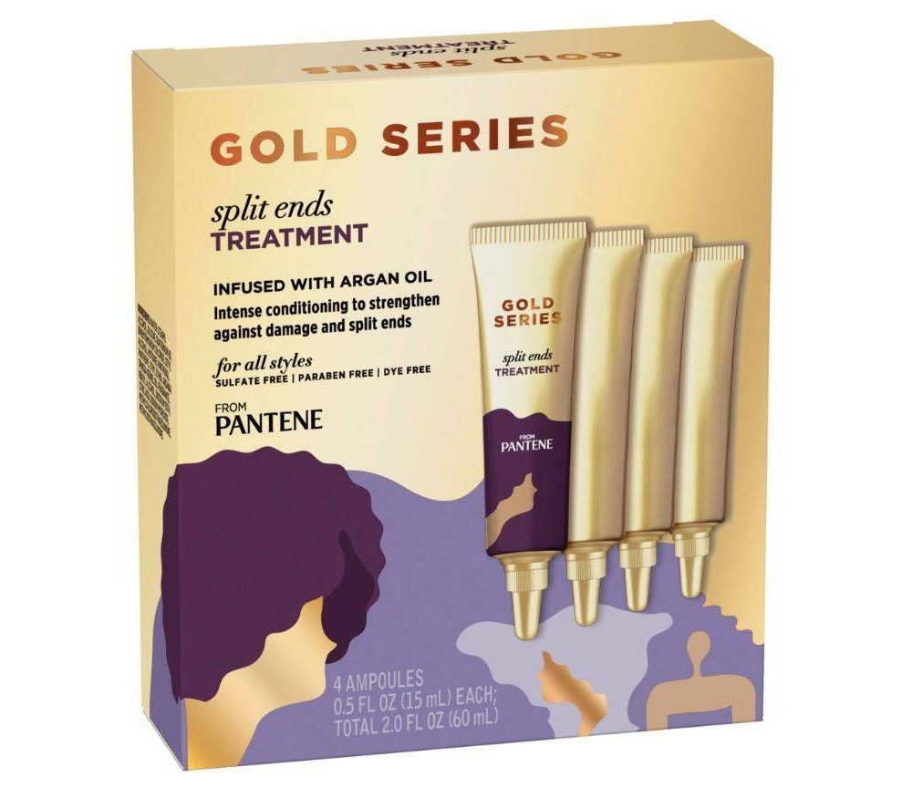 slide 2 of 3, Pantene Gold Series Split-Less Ends Treatment, 4 ct