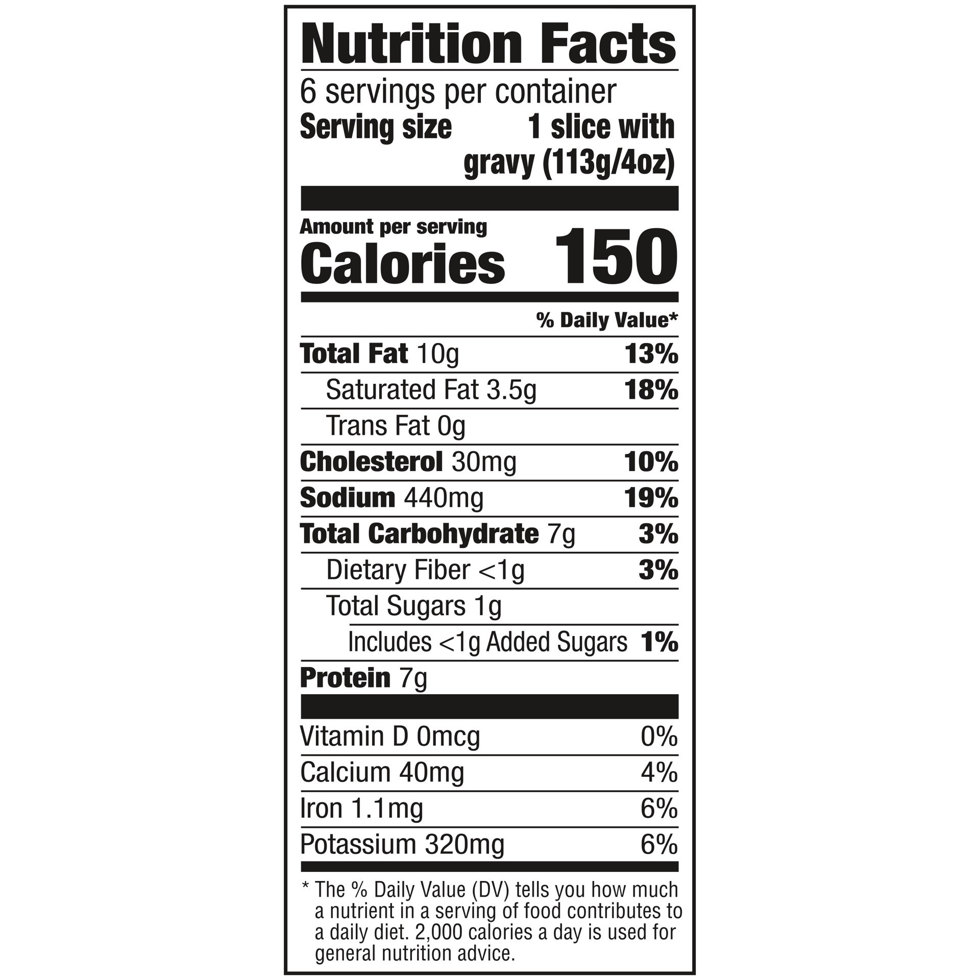 slide 2 of 5, Banquet Family Size Meatloaf Slices Topped with Gravy, Frozen Meal, 24 OZ, 6 ct