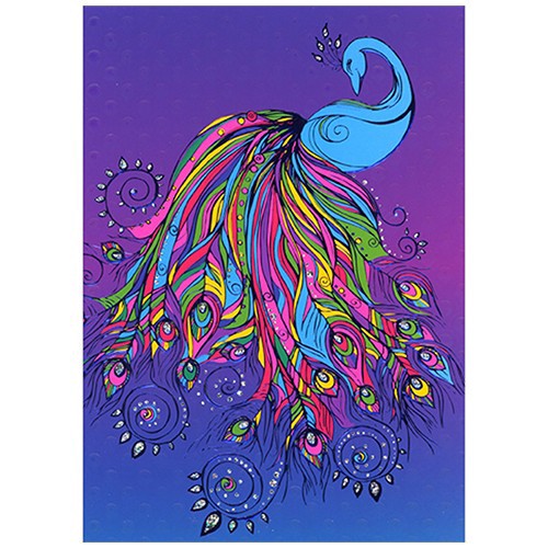 slide 1 of 1, Avanti Peacock Tail Card, 1 ct