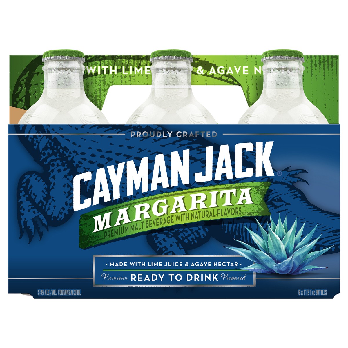 slide 1 of 4, Cayman Jack Margarita 6pk, 6 ct; 11.2  oz