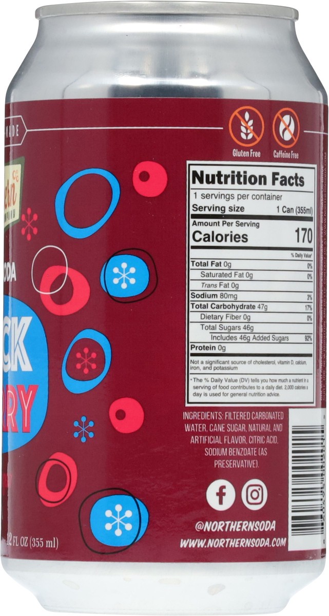 slide 12 of 13, Northern Soda Company Black Cherry Craft Soda 12 fl oz, 