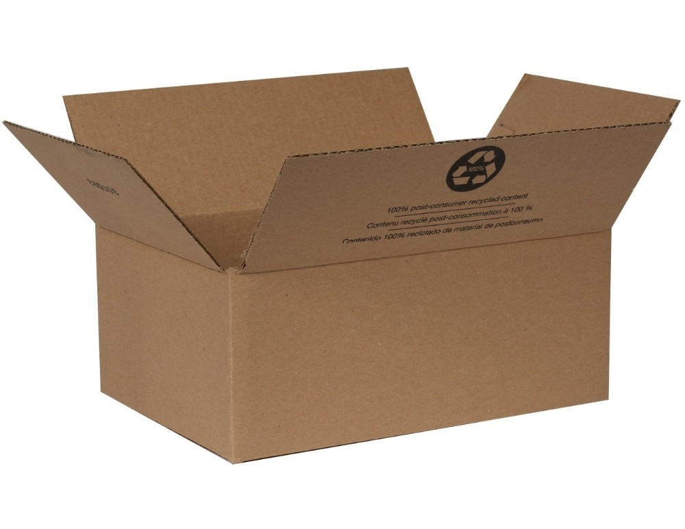 slide 1 of 1, Duck Brand Duck Kraft Moving And Storage Box - Brown, 1 ct