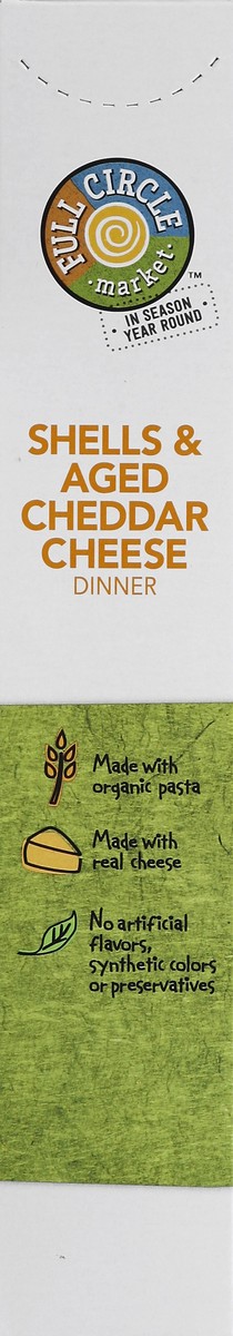 slide 3 of 6, Full Circle Market Shells & Aged Cheddar Cheese Dinner, 6 oz